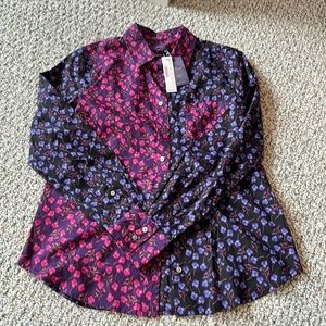 NWT jcrew x Liberty floral button down